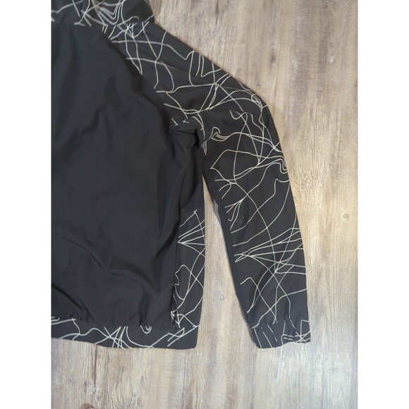 Fabletics Jiae Lightweight Jacket Black White Scribble Women's Size Large - Picture 13 of 15